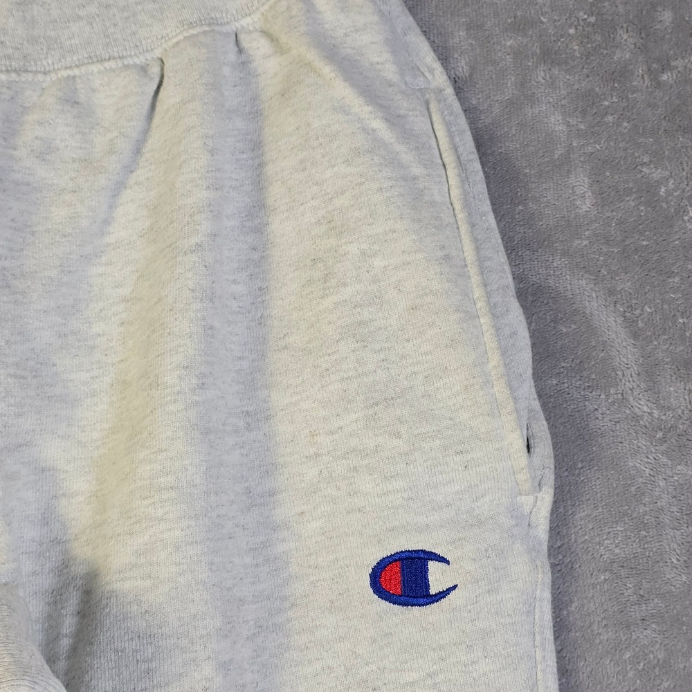 Champion Sweatpants Womens Small Gray Reverse Weave Glitter Logo Joggers - Picture 4 of 13